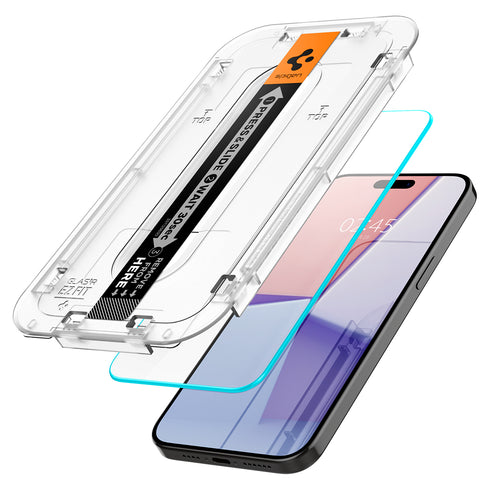 Spigen iPhone 15 Series Screen Protector GLAS.tR EZ Fit | Sensor Protected